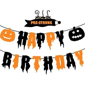 Happy Birthday “Halloween” Banner. Like new condition.